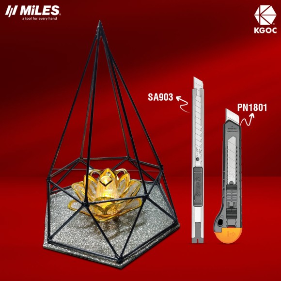 Candle Holder Made Easy with Miles Cutter!