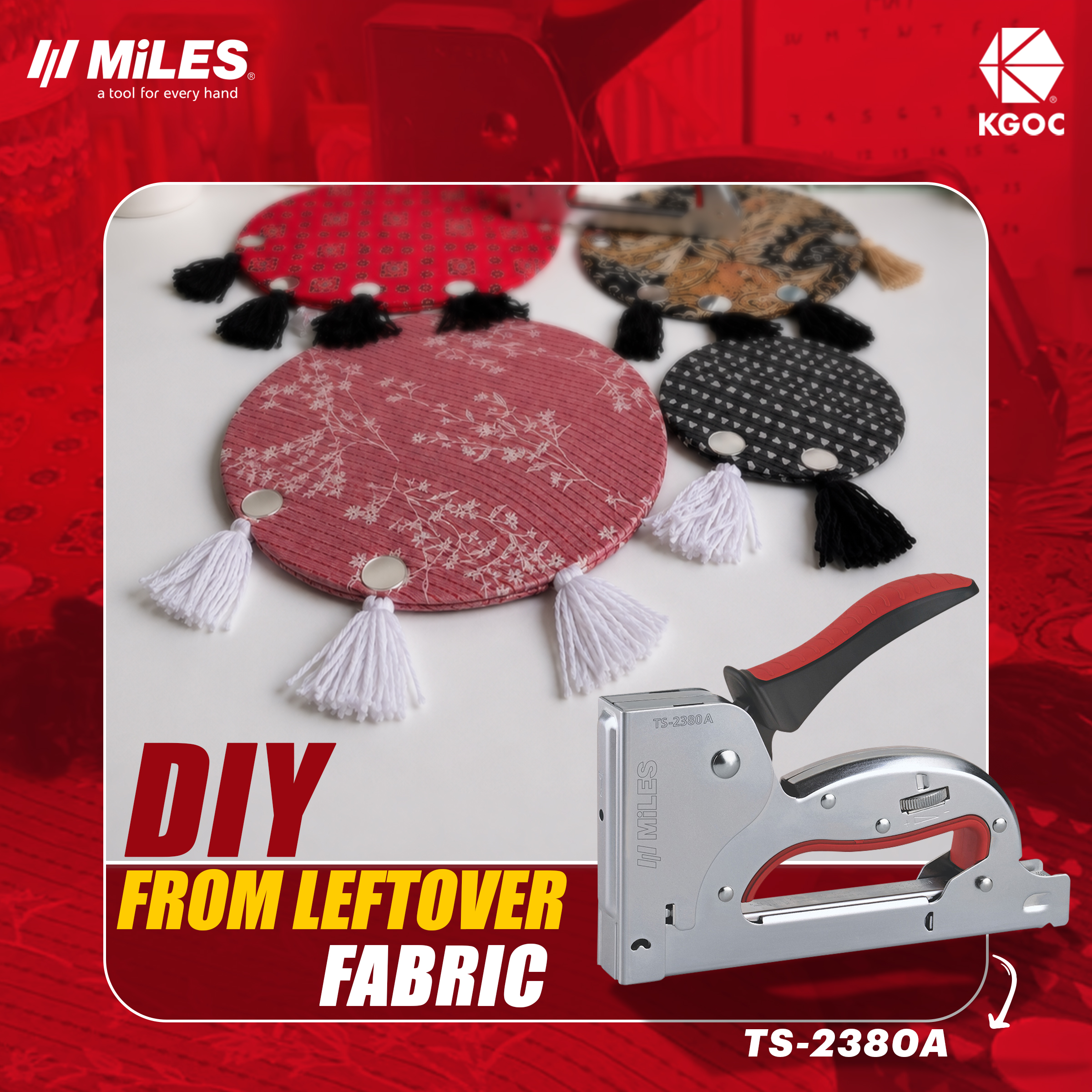 DIY Leftover Fabric Wall Art: Create Beautiful Home Decor with a Miles Gun Tacker
